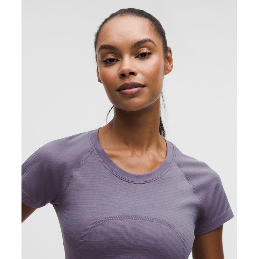 Lululemon Swiftly Tech Short Sleeve Shirt 2.0  Hip Length Grape Mist Grape Mist