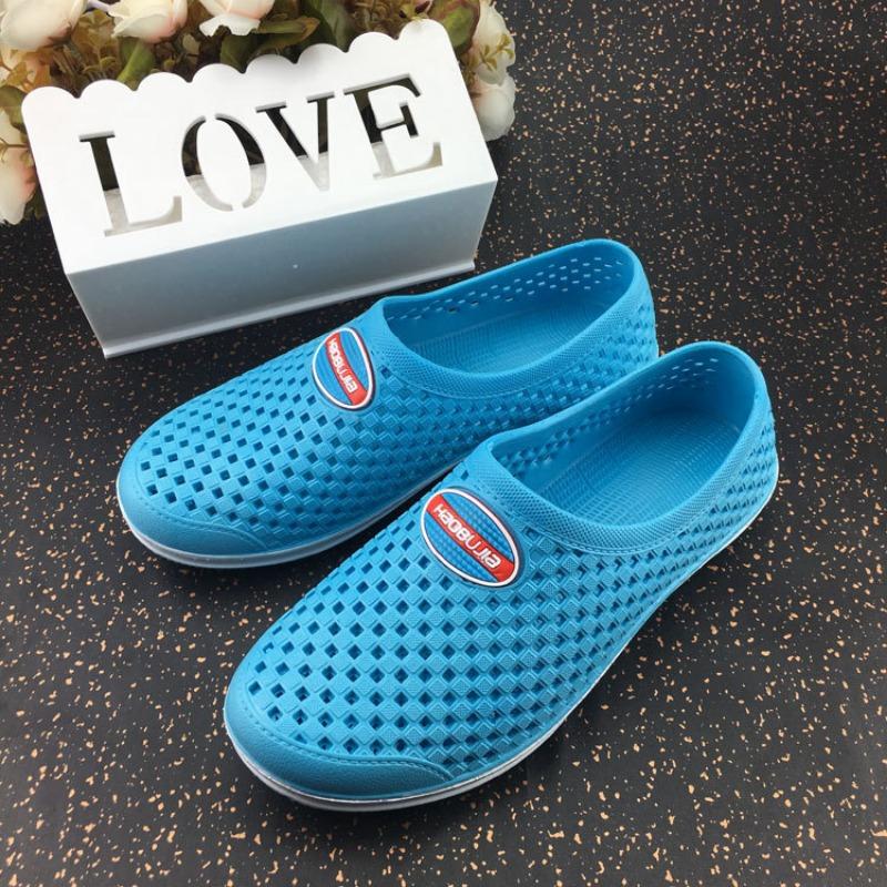 Summer New Pvc Male and Female Couples Bird's Nest Baotou Cave Breathable Home Leisure Beach Shoes Sandals Sandals