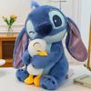 Stitch Plus Pluche Speelgoed 30x28cm Blauwe Eend Vorm Hypoallergeen Kinderen Knuffeldier Verzamelspeeltje Mascotte