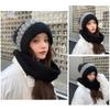Womens Autumn Winter With The Korean Version Of The Lovely Knitted Cold Protective Ear Protection Neck Thickened Scarf Beanies