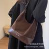 Large Capacity Bag Women's Autumn and Winter Versatile 2025 New Retro Shoulder Crossbody Bucket Bag Women's Commuter Tote Bag