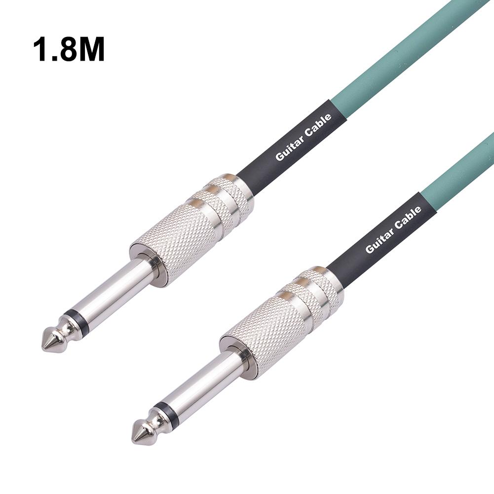 Audio Line Male To Male Guitar Instrument Cable 6.35mm Jack Guitar Cord Metal Plated for Electric Guitar Mandolin Bass Amplifier