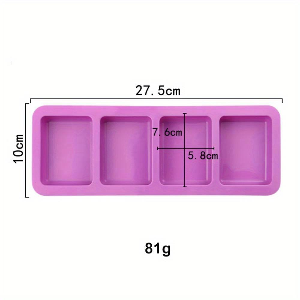 

1pc Silicone Rectangle Cake Pan Square Soap Molds Pudding Muffin Loaf Brownie Cornbread Mould