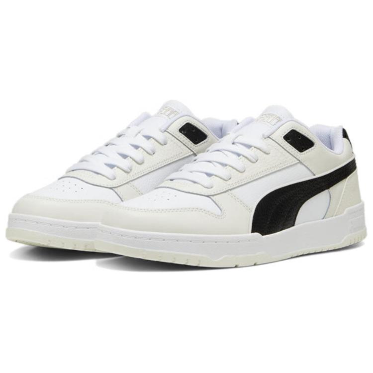 Puma Rbd Game Comfortable Versatile Low-Top Sneakers Unisex Sneakers White Black 386373-40