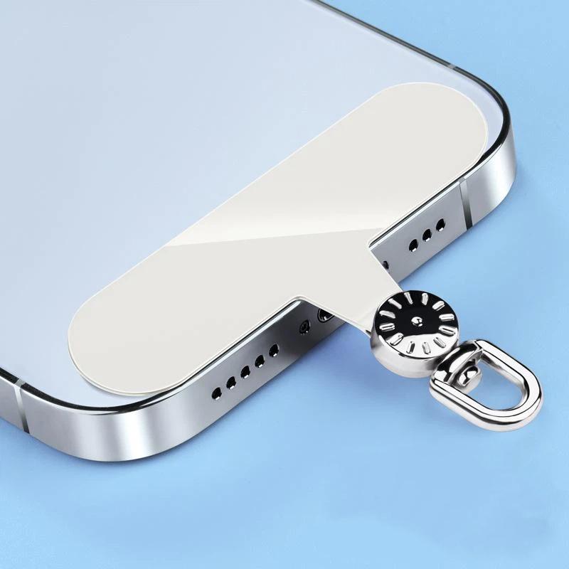 360° Rotatable Phone Lanyard Gasket Hanging Cord Tpr Metal Phone Patch Metal Ultra Thin Phone Card Clip Replacement
