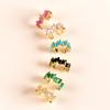 Yuedane Gold Plated Clip Earrings For Women Multicolor Zircon C Shape Ear Cuff Clipn No Piercing Earring Fashion Jewelry