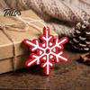 Retro Style Xmas Pendants Christmas Tree Wooden Pendant, Vintage Cartoon Ornament with Lanyards, Santa Claus Elk Snowflakes Lightweight Pendant