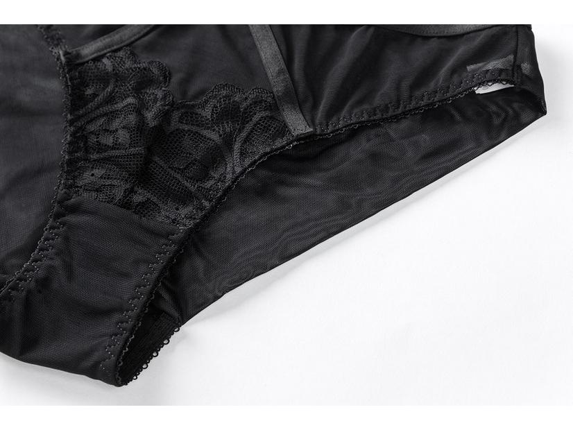 European & American Lace Push-Up Bra Set: Enhance Small Chests, Side Support Uplift, Anti-Sagging Design