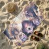 Singer Ninomae Ina N-Nis VTuber Towel Soft Lightweight Anti-Sand Large Beach Towel Quick-Drying Bath Sports Family