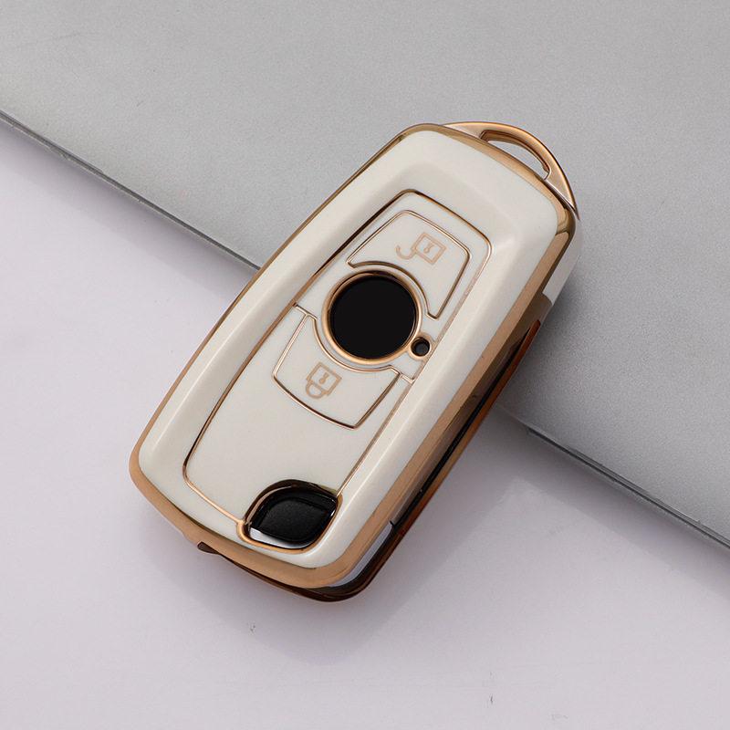 Gold Edge Remote Key Cover for Dongfeng Tianlong KC Qihang Edition Flagship Truck