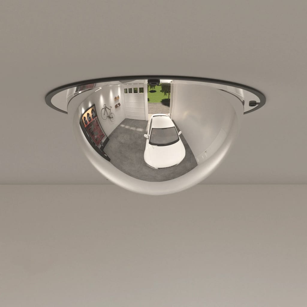 Vidaxl Espelho Rodoviário Esférico, 1/2 Esfera, Ø30 Cm, Acrílico
