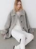 Atelier Nain (Ct-1469)Fluffy Half Fur Coat