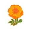 Unique Flower Shaped Brooches In Bright Colors Of Sweet Pea Poppy Marigold Rose And Carnation For Stylish Personal Accessories