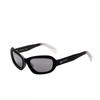 Karl Lagerfeld 57mm Schwarze Kristall-Sonnenbrille