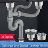 Set Tub Drain Chiuvetă Dublă Bucătărie Honggong