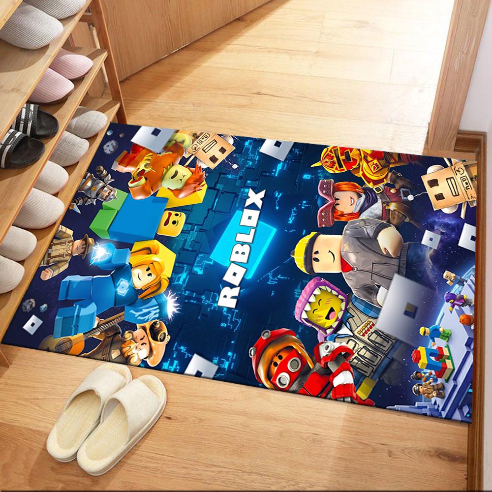 Roblox 397 Floor Mat Suitable for Entryway Playrooms Dormitory Hallway Anti-slip Rug Anime Office Decor Gift for Festivals