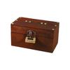 Vintage Jewelry Storage Box with a Lock Retro Style Desktop Organizer Collection Gift Box  Home Use