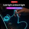 Car Interior Noise Free, Car Cold Light Line Ambient Light, Car USB Ambient Light Strip, LED Wireless Decoration Without Wiring