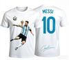 2026 Messi No.10 G.O.A.T Print Football T-shirt, 3D Graphic Sports Jersey, Unisex Adult Casual Short Sleeve Soccer Fan Tops
