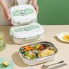 304 Edelstahl Tragbare Isolierte Lunchbox, Auslaufsicher & Mikrowellengeeignet für Schüler und Berufstätige