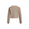 Under Armour Solid Color Crew Neck Long Sleeve T-Shirt Women Tops Brown 1378650-236