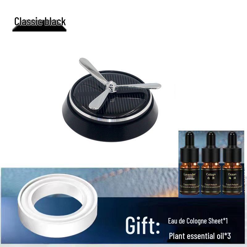 Intelligent Rotating Solar Car Aroma Ornamen: Long-lasting Deodorizing Alloy