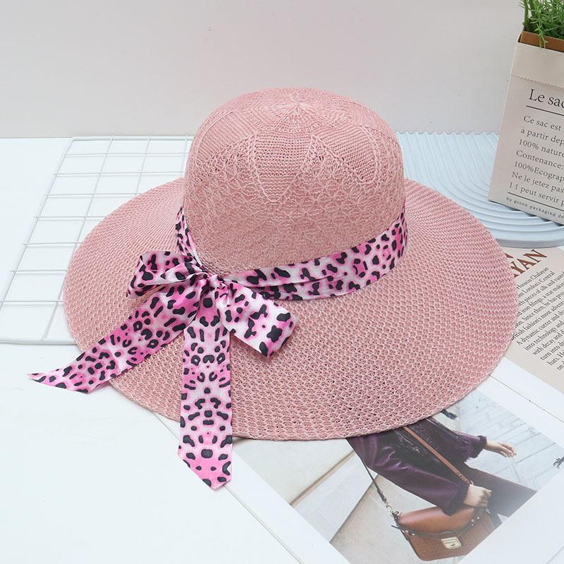 Straw Straw Hat Women's Big Eaves Beach Hat Summer Shading Sun Hat Outdoor Travel Seaside Spring and Autumn Versatile