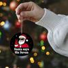 Santa Says Six Seven Christmas Tree Ornaments DIY Hanging Christmas Pendants Funny Acrylic Xmas Hanging Decoration