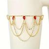 New Hot Multi-layer Claw Chain Leg Chain: European & American Elastic Rhinestone Body Chain