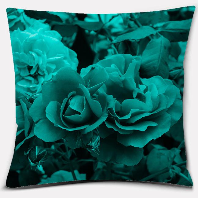 Blue and Green Fresh Decoration Series Pillow Gift Home Office Decoration Pillow Bedroom Sofa Car Cushion Cover