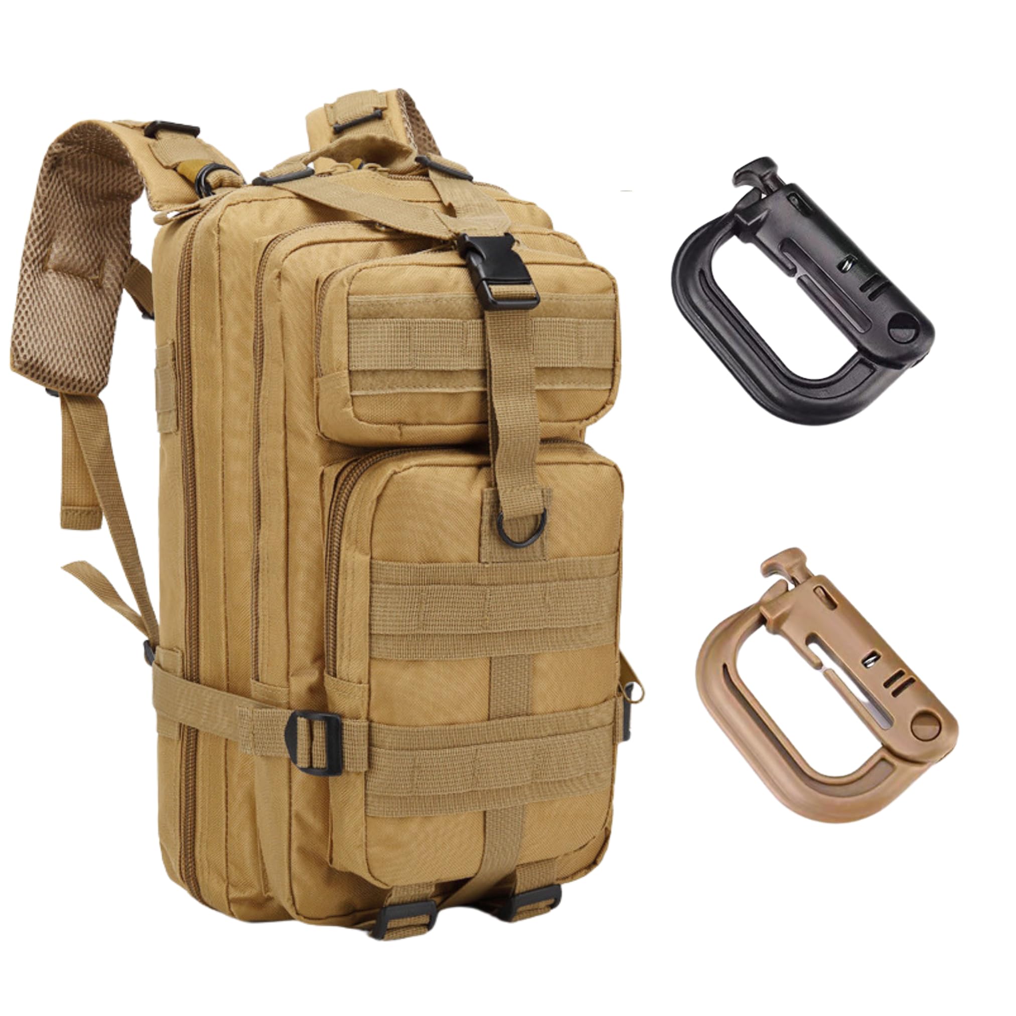 

[W&C] Hiking Backpack, Tactical Military Backpack, 30L, Molle System, Military Grade, Camping, Airsoft, Compact, Abrasion Resistant, Durable,