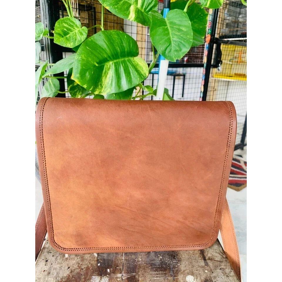 Mens Suggested Leather Messenger Business Laptop Briefcase Satchel Bag