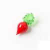 1 Pcs Creative Kid Toy Gift Bonsai Decor Fruit and Vegetable Glass Crafts Vegetable Figurines Desktop Ornaments Mini Statues