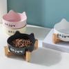 Ceramic Cat High Foot Bowl Cute Dog Food Feeding Basin Pet Drinking Feeder  for Kitten Puppy