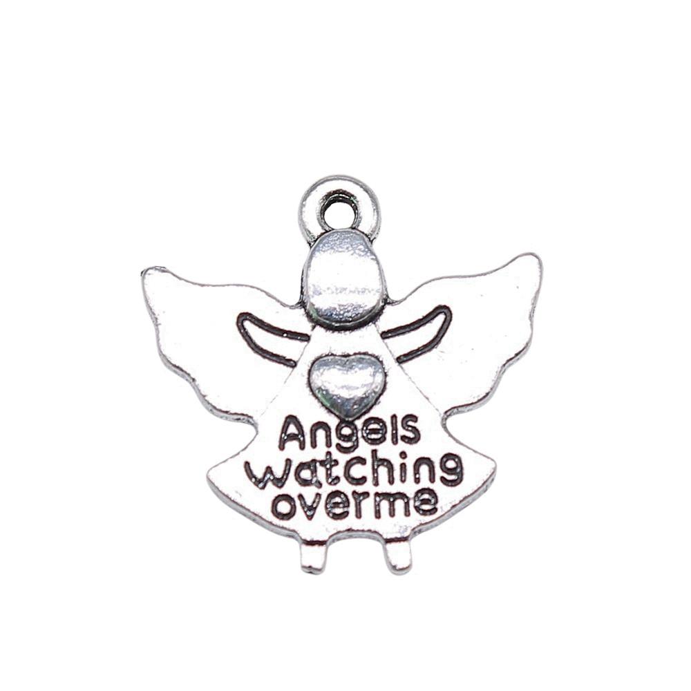 Angel Charms Alloy Fairy Pendants For Religious Holiday Jewelry Making