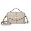 Elegant Women's Small Square Bag Multi-layer Simple Handbag Lock Commuter Bag 2023 New Shoulder Crossbody Bag
