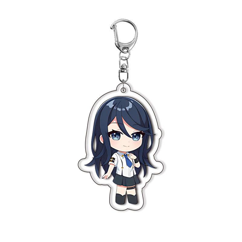 World Project Acrylic Keychain Game Related Products Girl Gift Key Rings Souvenir Cute Pendant