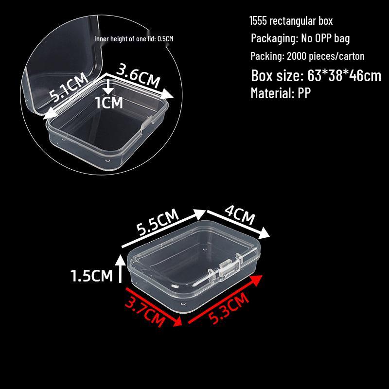 Cutie de depozitare și afișare pentru feronerie din plastic transparent