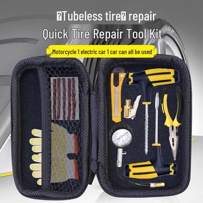 Rapid Repair Kit: Car & Motorcycle Tire Vacuum Glue and Emergency Tool Set