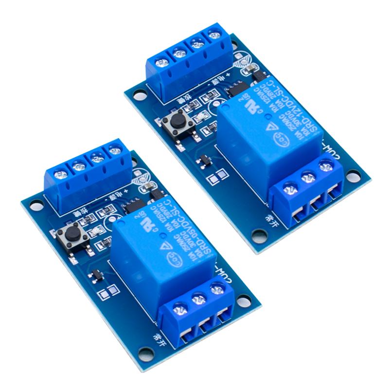 5V 12V Single Bond Button Bistable Relay Module Modified Car Start and Stop Self-Locking Switch One Key For Arduino