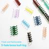 20Pcs Binder Buckle Loose-Leaf Book Accessories Binding Ring Buckle 5 Holes Not Uncomfortable Homemade Diy Punch Loose-Leaf
