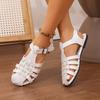 Women's Leather Sandals Summer Woman Roman Shoes Casual Comfort Soft Beach Shoes Female Flat Sandals Size 36-43