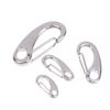 4Pcs Egg Shape Spring Snap Hooks Stainless Steel Multifunctional Hiking Camping Belt Carabiner Quick Release Hook