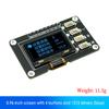 LIZAO 0.96 Inch 12864 OLED Display Module SSD1315 I2C IIC White Blue Screen with 4 Buttons DC 3.3V for Arduino Project