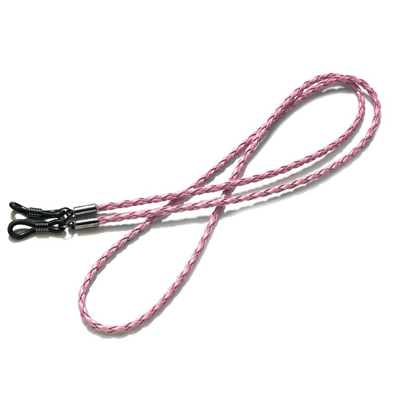 Thicken Twist Sunglasses Leather Rope Chain Eyewear Braided Glasses Lanyard Strap Outdoor Sports Non-slip Eyeglass Accessories