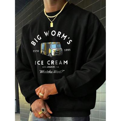 Men's Crew Neck Sweatshirt, Great for Long-Term Daily Use