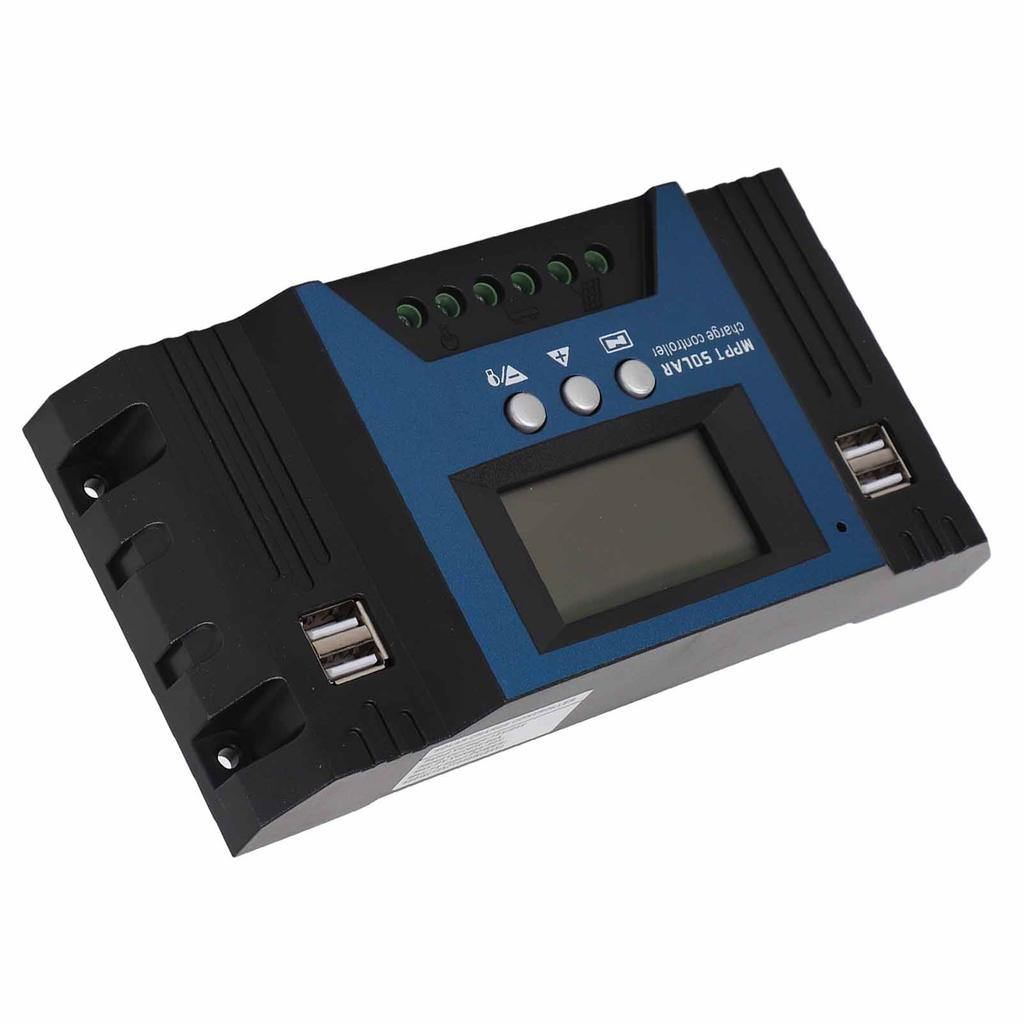 12V 24V Solar-Laderegler-Regler 4 USB-Anschlüsse 5V 2,5A Parameter einstellbar LCD-Anzeige für Zuhause Wohnmobil Boot 40A