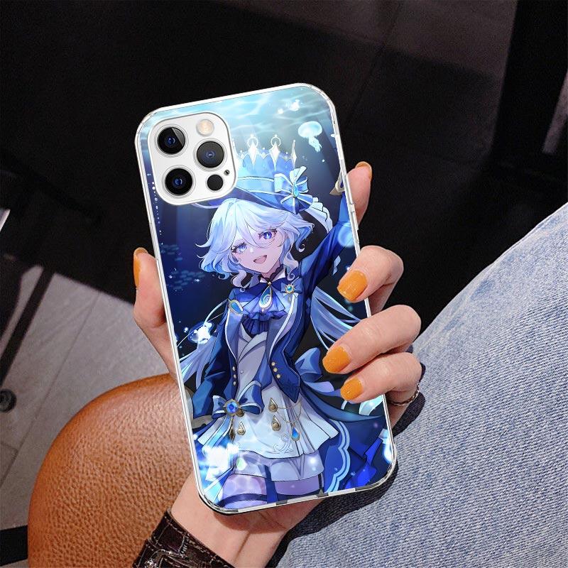 Genshin Impact Furina Phnoe Case for Iphone 17 Air 16 16E 11 12 13 Mini 14 Plus 15 Pro Max 7 8 + SE 2020 Phone Cover Coque