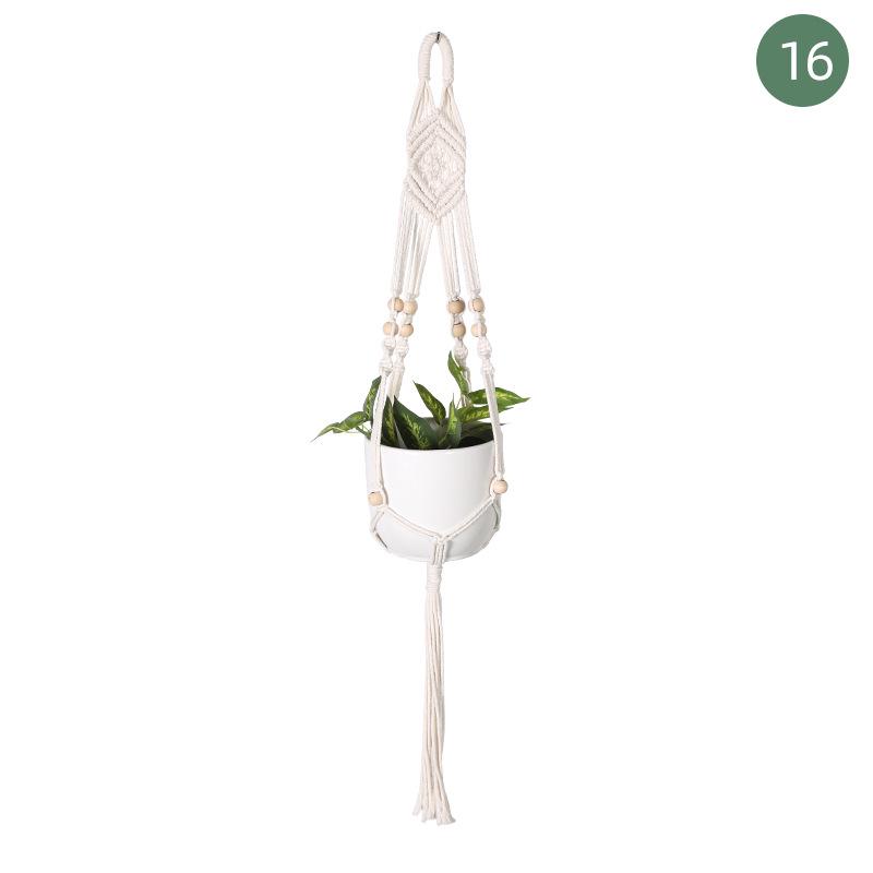 Creative Woven Cotton Plant Hanging Basket Set