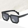 1pc-Funny  Pixel Funny Original intage Pixel Black Mosaic Sunglasses Cool Funny Glasses